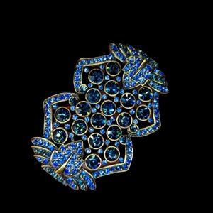 Heidi Daus "Halting Glamour" Deco Pin Brooch